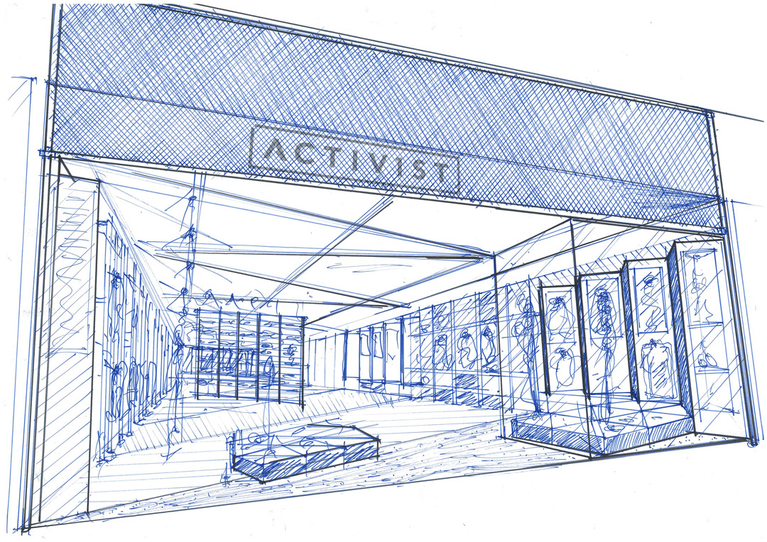 Shop Front Sketching concept